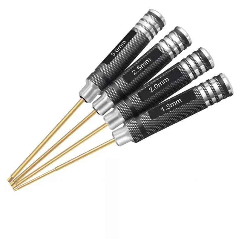 1.5mm 2.0mm 2.5mm 3.0mm 육각 나사 드라이버 스크루 드라이버 세트 fpv 레이싱 드론 헬기 비행기 자동차 보트 rc 부품 용 육각 도구 키트
