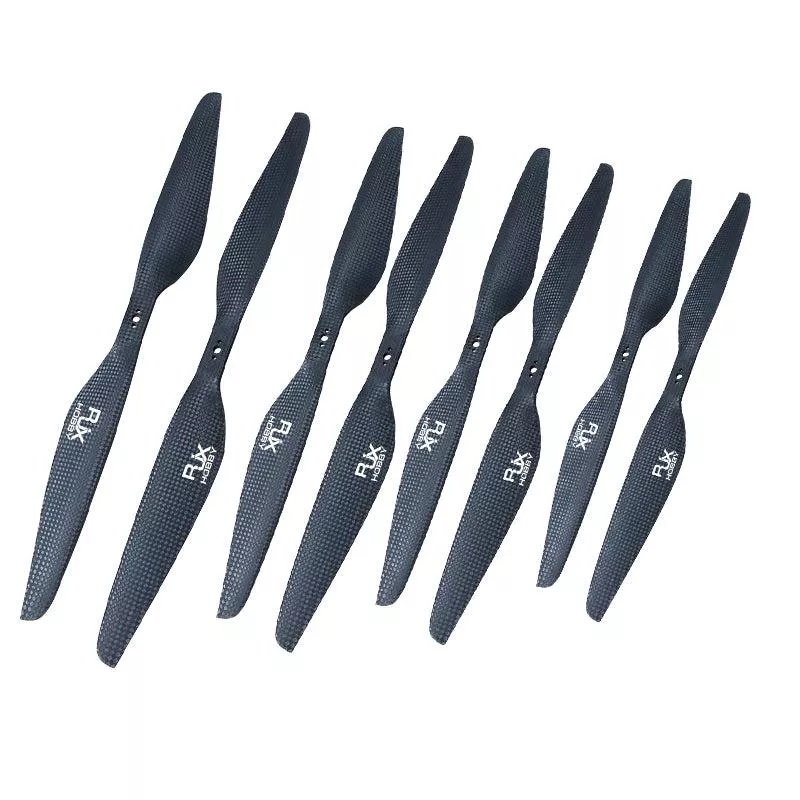 1 par de hélices de fibra de carbono RJXHOBBY 24x7,2/26x7,8/27x8,1/28x8,4/29x8,7/30x10/32x9,6/32x14,8/34x11,3 pulgadas para Dron multirotor