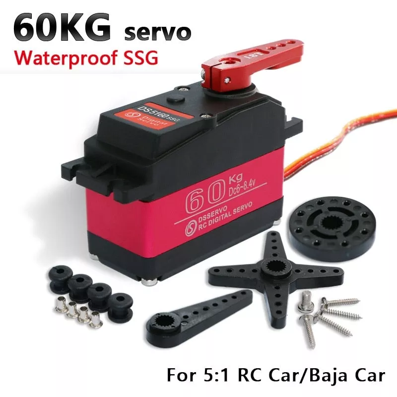 1 pcs servo 60kg high torque DS5160 baja servo Digital Servo for 1/5 Redcat HPI Baja 5B SS RC servo Car compatible SAVOX-0236 control angle 180