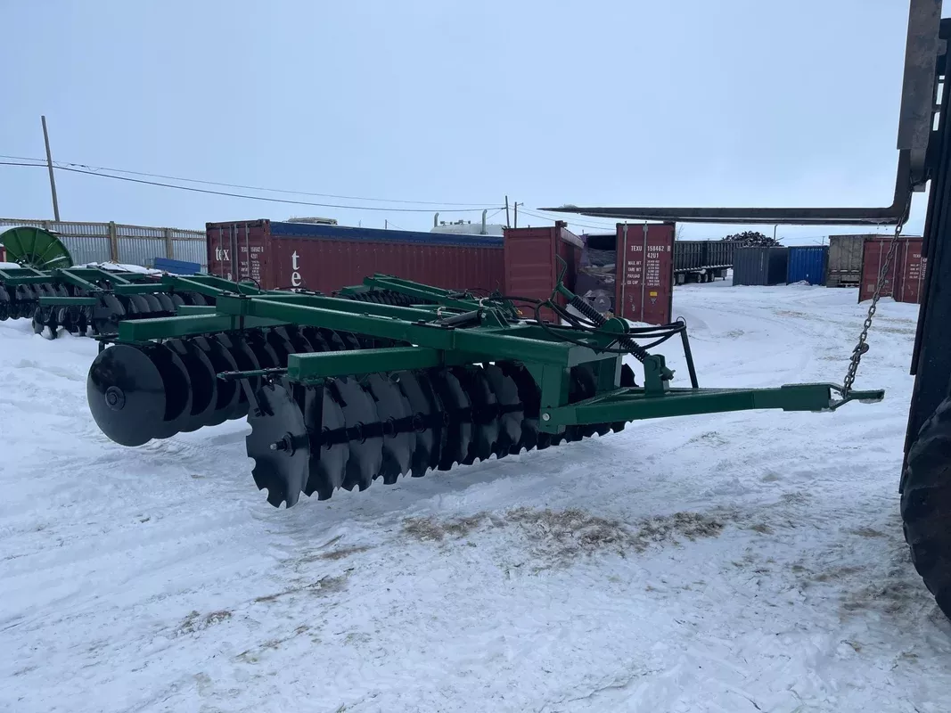 10 FT Hydraulic Offset Tractor Disc Harrow – Heavy-Duty Agricultural Attachment 1241354