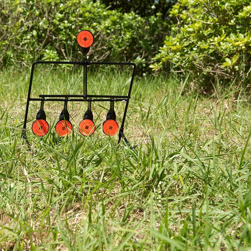 .22 Resetting Steel Shooting Target – Heavy-Duty Auto-Reset Practice Stand for Air Guns & Plinking – S1279
