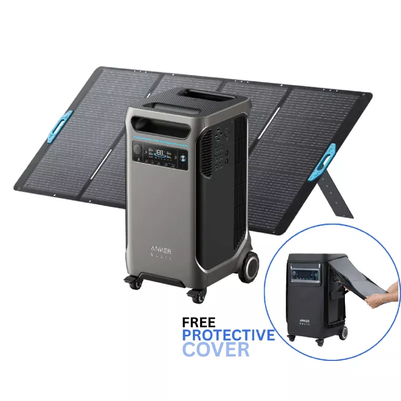 Anker Solix | F3800 Solar Generator + 400W Solar Panel with Free Cover