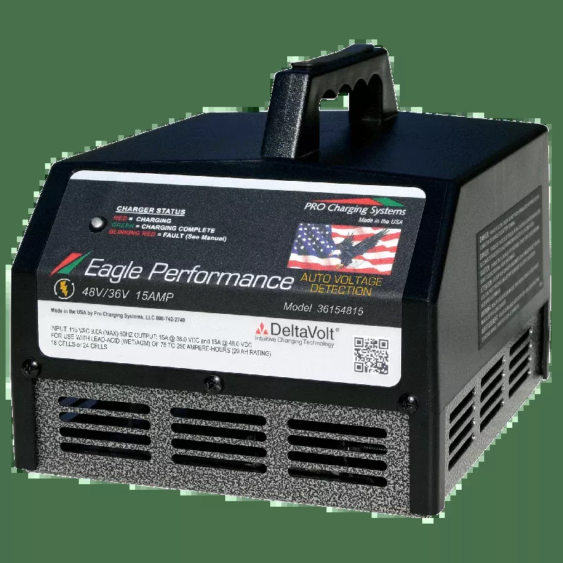 Dual Pro | Portable Auto-Detect Golf Cart Charger – Eagle Performance Series Autodetect