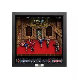 Pixel Frame - Double Dragon 9in x 9in - PF-ARC-100