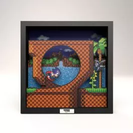 Pixel Frames - Sonic: Loop Scene 9in x 9in - SEGA - PF-SGA-103